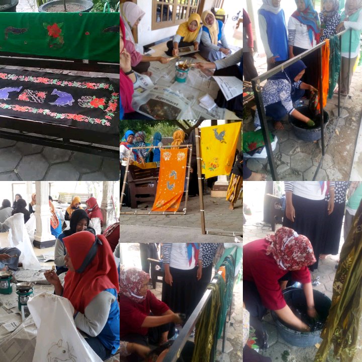 PELATIHAN BATIK TULIS DI KAMPUNG KB PERCONTOHAN 